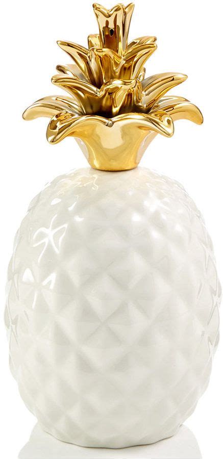 Holiday Lane Ceramic Pineapple Decoration Created For Macys