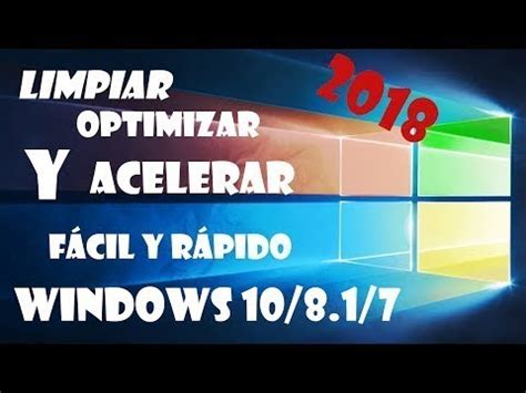 Como Optimizar Tu Pc Al Maximo Windows Youtube