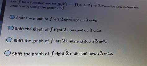 [answered] Let F Be A Function And Let G X Graph Of G Using The Graph Kunduz