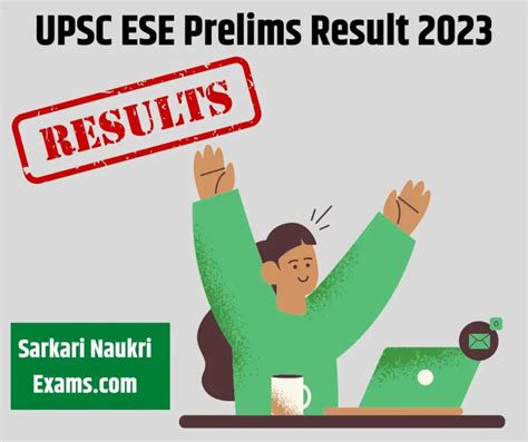 Upsc Ese Prelims Result 2023out Download Link Cut Off