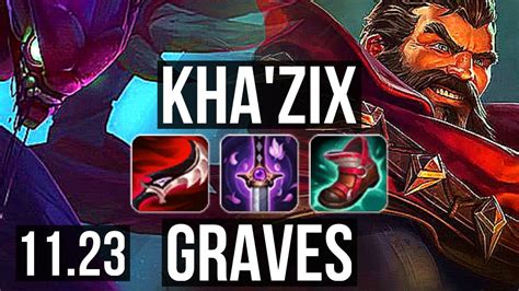 KHA Vs GRAVES JNG 11 1 9 1 6M Mastery Legendary 400 Games KR