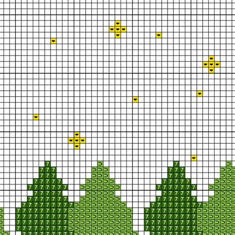 Pine Trees Cross Stitch Pattern Daily Cross Stitch