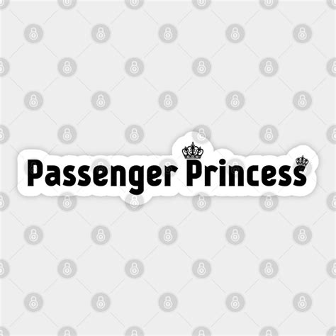 Passenger Princess, Crown. - Passenger Princess - Sticker | TeePublic