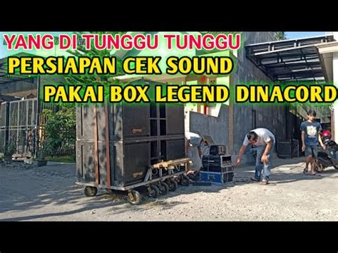 PERSIAPAN CEK SOUND PAKAI BOX DINACORD BREWOG AUDIO YouTube