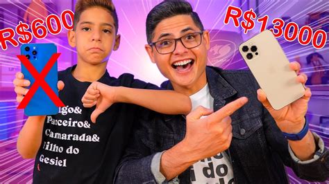 COMPREI Um IPhone 13 Pro Max Por R 600 No AliExpress E MEU FILHO QUASE