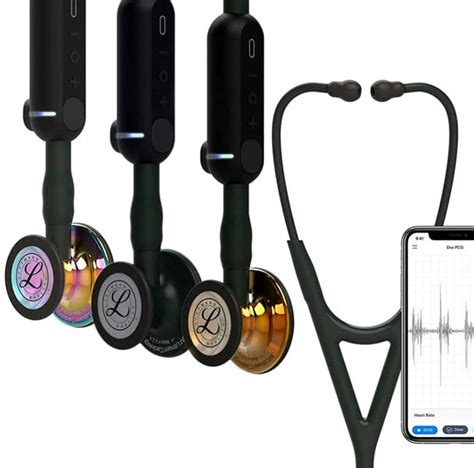 3m™ Littmann® Core Digital Stethoscope 8490 Black Chestpiece Tube