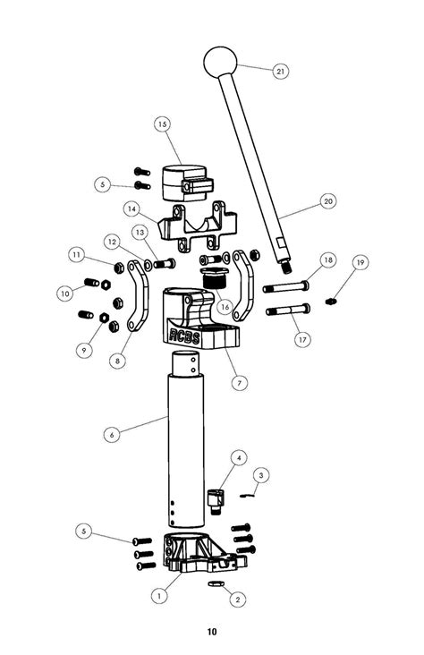 Summit, Press parts list | RCBS Summit Reloading Press User Manual | Page 10 / 12