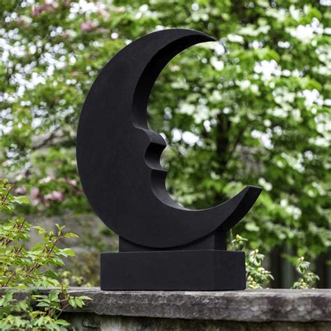 Luna | Crescent Moon Silhouette Garden Statue | Yard Art, Inc.
