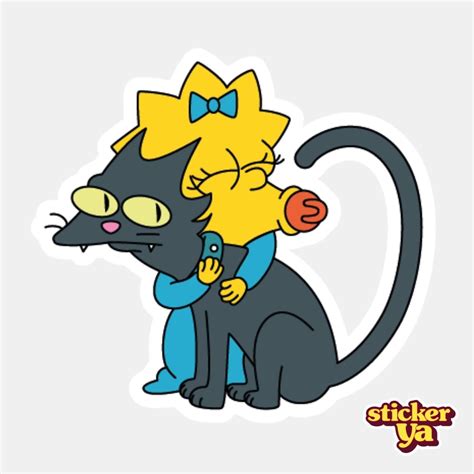 Maggie Y Bola De Nieve Sticker Simpsons Tienda On Line De Stickers