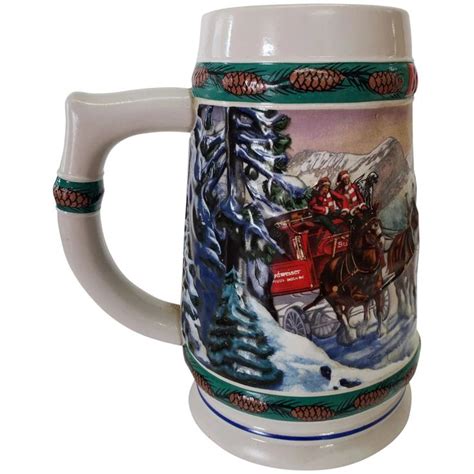 Budweiser Holiday Stein Special Delivery By Nora Koerber Purple