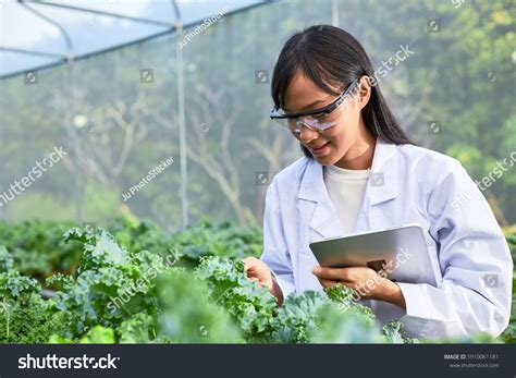 Genetistas biólogos y científicos están estudiando foto de stock