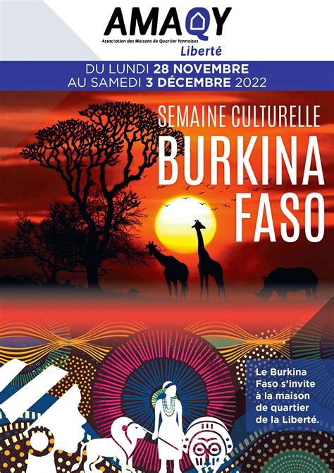 La Roche Sur Yon Semaine Culturelle Burkina Faso à La Maison De