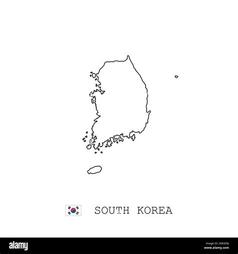 Mapa de corea del sur curvas de nivel fotografías e imágenes de alta