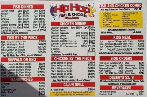 Online Menu of Hip Hop Fish & Chicken Restaurant, Albany, Georgia ...