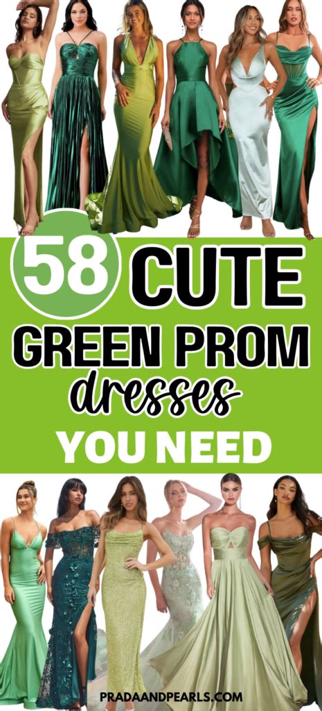 70+ Amazing Green Prom Dresses You Need Now! - Prada & Pearls
