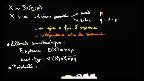 Formule Pour L Esp Rance L Cart Type Et Pour Calculer Les