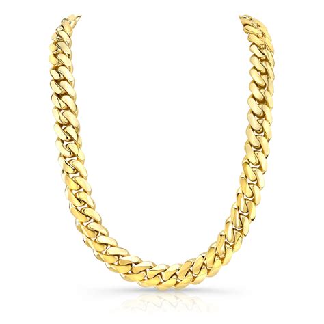 22K Gold Miami Cuban Link Chain (25mm) - Monte Christo Trade Corporation