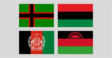 Red Black And Green Flag