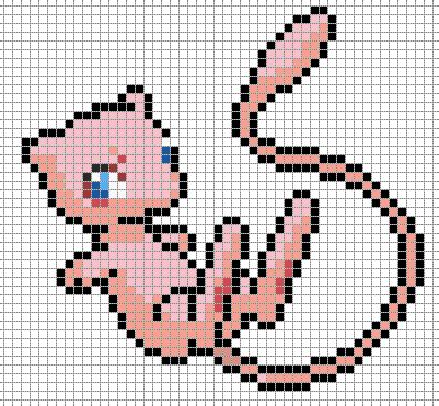 Mew Pixel Art Template by dragon44836 on DeviantArt