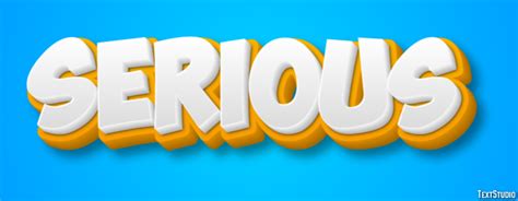 Serious Text Effect and Logo Design Word