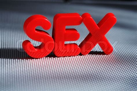 The Word Sex Written With Red Plastic Stock Image Colourbox Free Nude Free Download Nude Photo