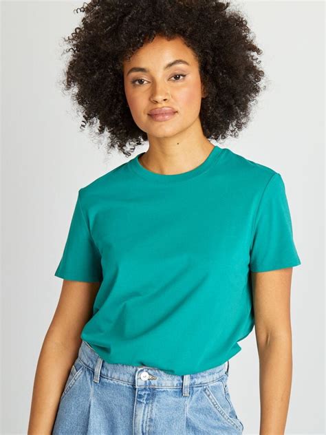 Camiseta Lisa De Punto VERDE Kiabi 4 00