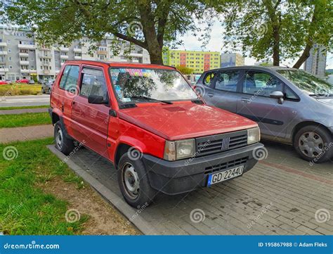 Old Little Compact City Car Fiat Panda I Parked Editorial Stock Photo