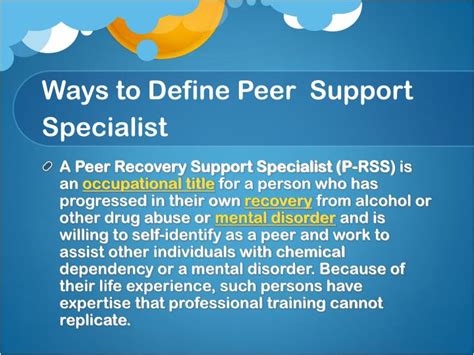 Ppt Being An Effective Peer Support Specialist Powerpoint