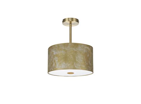 Dk Baymont Ab Gl Deco Baymont Cm Semi Flush Light Antique Brass