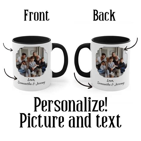 Personalized Coffee Mug With Picture Custom Photo Mug Add Etsy