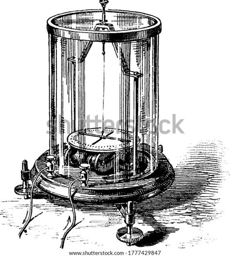 Figure Showing Astatic Galvanometer Galvanometer Having Stock Vector