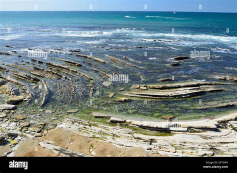 Atlantic Ocean Floor In Time Of The Low Tide Stock Photo Alamy