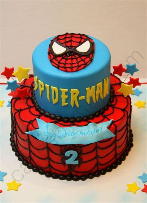 Spider Man Cake 2 Tier Cake N Chill Dubai