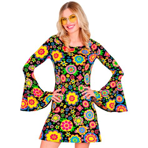 Flower Power Jurkje Bloemetjes Jokershop Be Disco Kleding