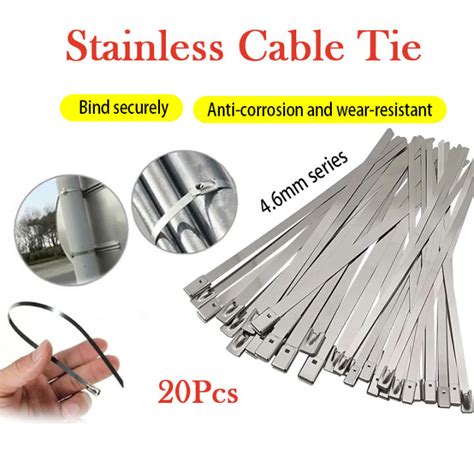 Stainless Cable Tie Multi Purpose Heavy Duty Self Locking Cable Ties