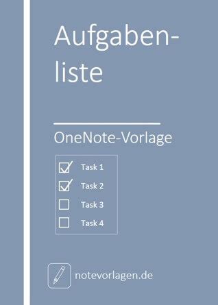 Onenote Aufgabenliste Vorlage Notevorlagen De