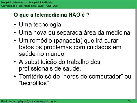 Apresenta O Geral Sobre O Tema Telemedicina E Telessa De Ppt