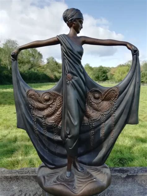 Vintage Art Deco Style Lady Flapper Girl Sculpture Austin Du Soir 155