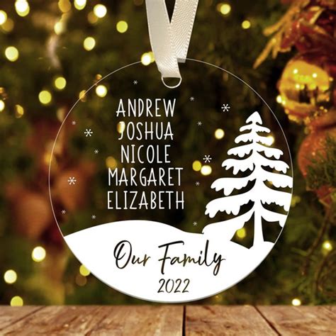 Personalized Family Christmas Ornaments Christmas - Etsy