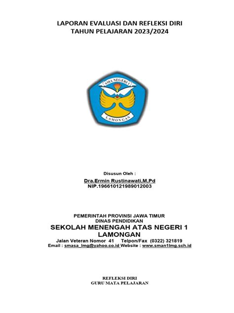 Contoh Laporan Evaluasi Dan Refleksi Guru Ok Pdf