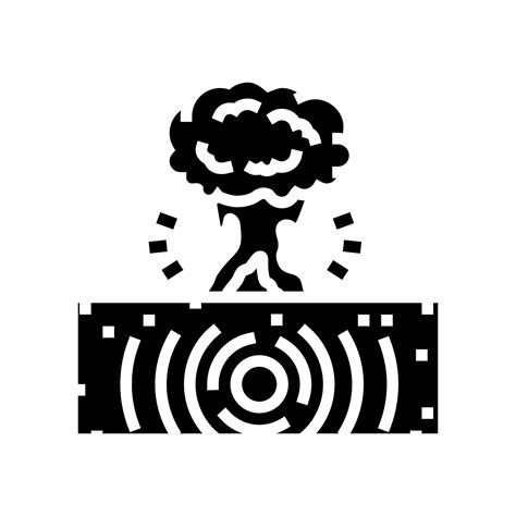 explosion earthquake disaster glyph icon vector illustration 22789932 ...