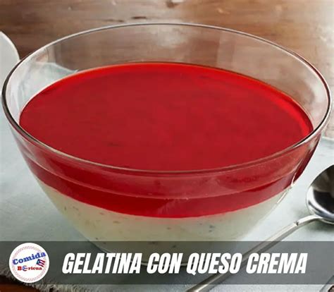 Receta GELATINA CON QUESO CREMA Boricua 2025