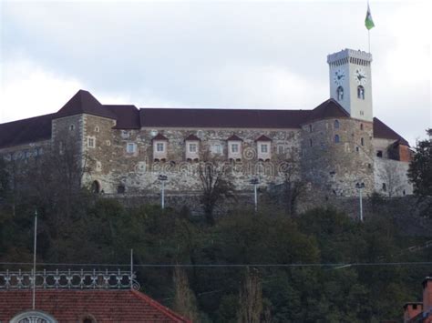 Castle ljubljana stock photo. Image of church, tree, building - 46882872