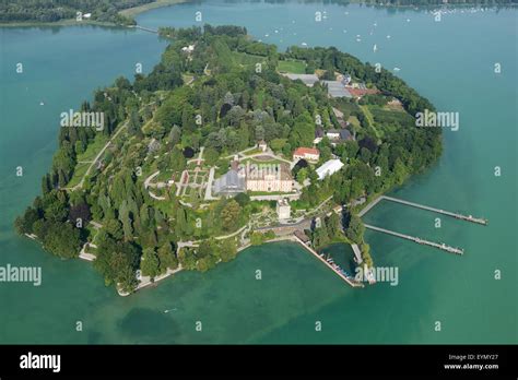 Insel Mainau Luftbild Insel Auf Dem Bodensee Bodensee In Deutscher