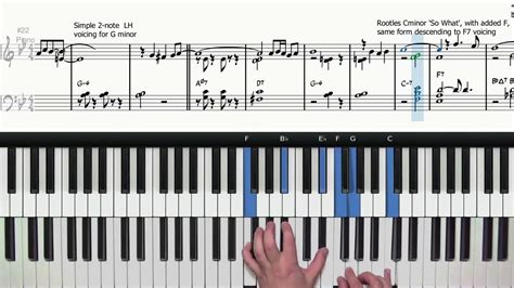 Jazz Piano Comping Voicings Demystified Autumn Leaves Youtube