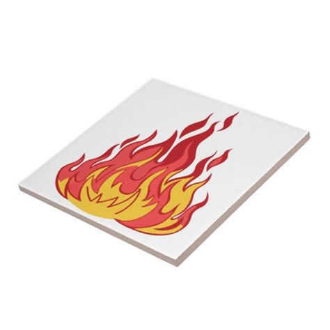 Fire Flames Ceramic Tile Zazzle