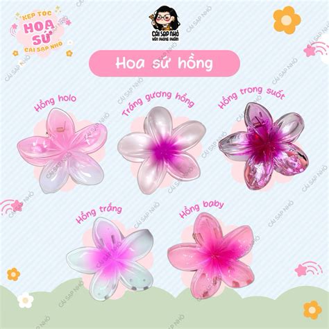 Kẹp hoa sứ màu sắc hot hit 8cm Cái Sạp Nhỏ Shopee Việt Nam