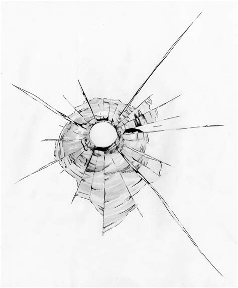 How To Draw A Bullet Hole