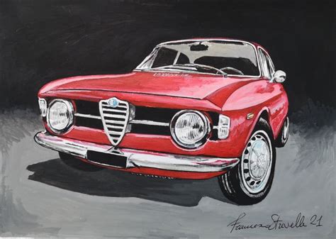 Picture Artwork Francesco Strevella Alfa Romeo Catawiki