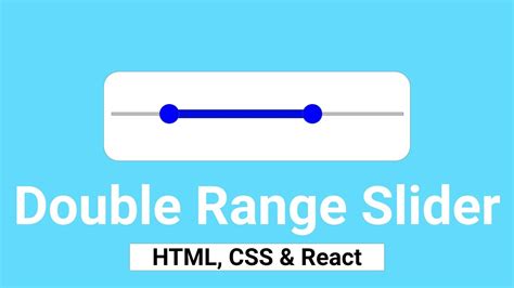 Double Range Slider In React With Source Code YouTube